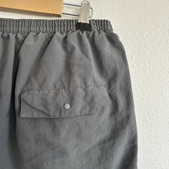 Patagonia Swim Trunks Mens L Gray Baggie Pull On Elastic Waist Lined Board Short - Picture 6 of 9